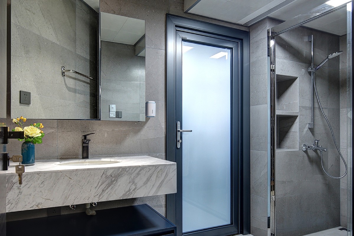 Aluminium Door for Bathroom