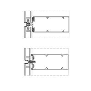 Dry glazed transom (toggle cleated) & SG bonded transom
