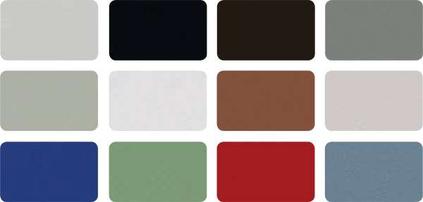 Powder finishing colour Options